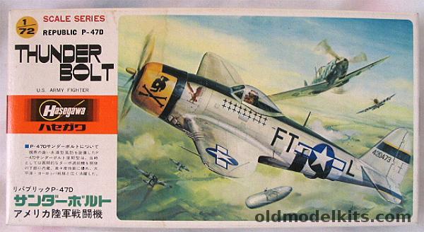 Hasegawa 1/72 P-47D Thunderbolt Bubble Top - 353 FG / 354 FS / 19th AF - 57 GS / 66 FS / 12th AF 'Billie' - Thunderbolt Mk.11 Indian Air Force, A8 plastic model kit